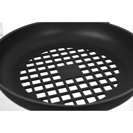 Risoli - BBQ Pan with Detachable Handle - Black - Die Cast Aluminum - 32cm