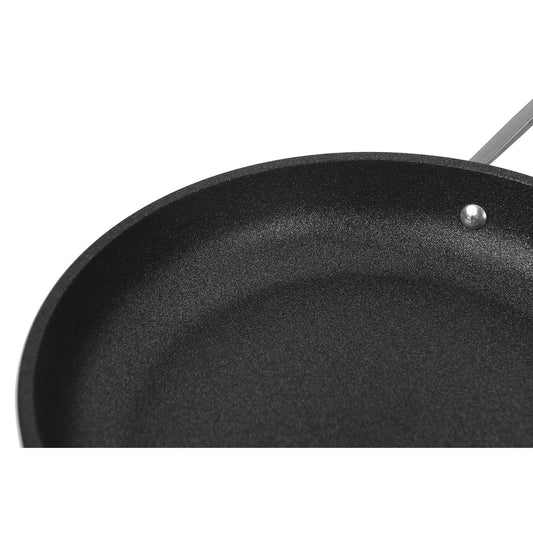 Risoli - Frypan with Grey Handle - Black - Die Cast Aluminum - 28cm