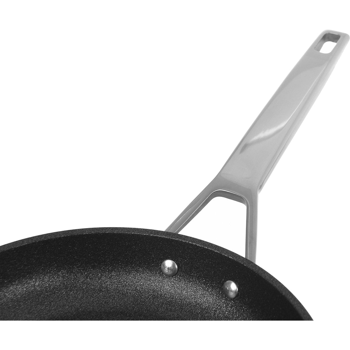 Risoli Frypan with Grey Handle Black Die Cast Aluminum 28cm