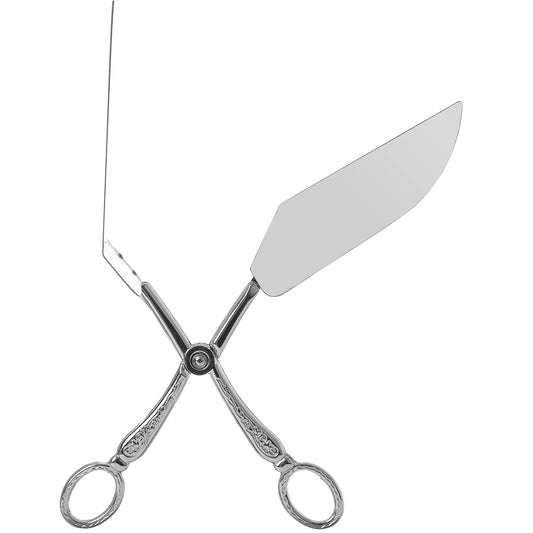 Queen Anne - Gateaux Scissors - Silver Plated Metal - 25cm