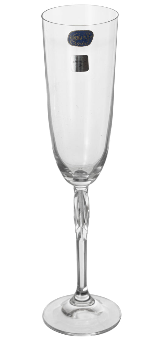 Bohemia Crystal - Flute Glass Set 6 Pieces - 150ml - Crystal