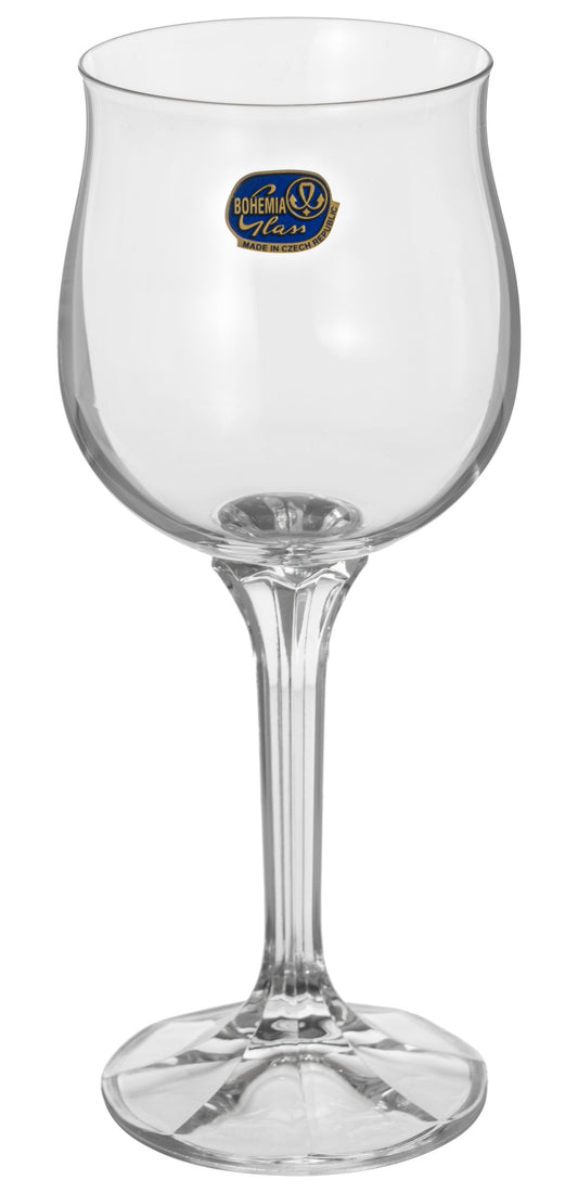 Bohemia Crystal - Goblet Glass Set 6 Pieces - 230ml - 3900010015