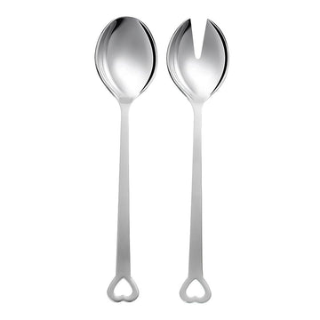 Mepra - Salad Serving Spoons  Set 2 Pieces - Stainless Steel