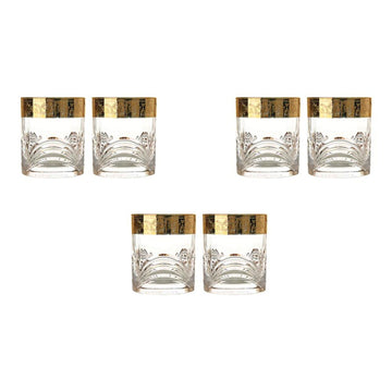 RCR Italy - Tumbler Glass Set 6 Pieces - Gold - 310ml - 380003063