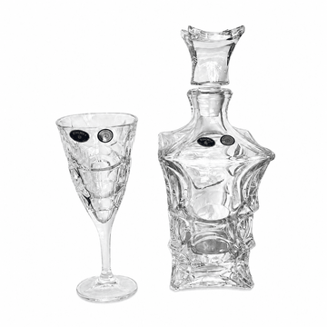 Bohemia Crystal - Goblet Drink Set 7 Pcs - 800ml & 200ml - Clear