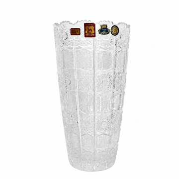 Bohemia Crystal - Hand Cut Vase - 25.5 cm - Clear