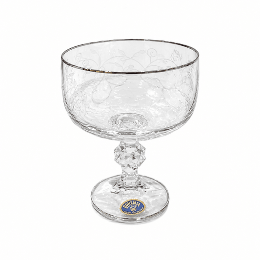 Bohemia Crystal - Carolina Glass Set 18 Pcs - Silver