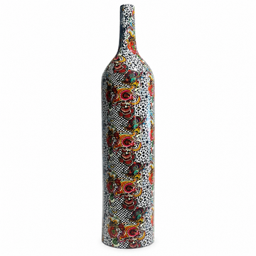 Ardor - Long Modern Colorful Vase - H 48 cm - Gold