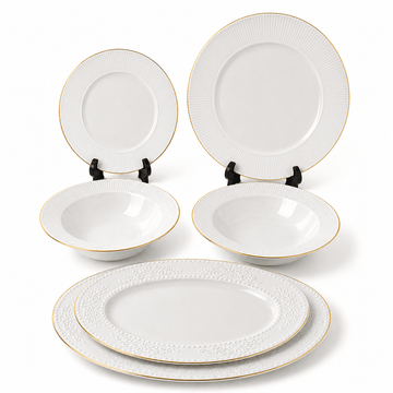 Istanbul - Nirvana Daily Use Dinner Set 26 Pcs - Gold