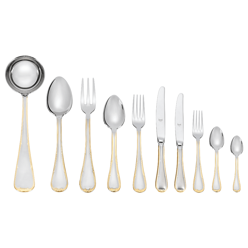 Mepra - Cutlery Set 87 Pieces with Gold Rim - Stainless Steel 18/10 - 100002033