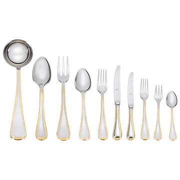 Mepra - Cutlery Set 87 Pieces with Gold Rim - Stainless Steel 18/10 - 100002166