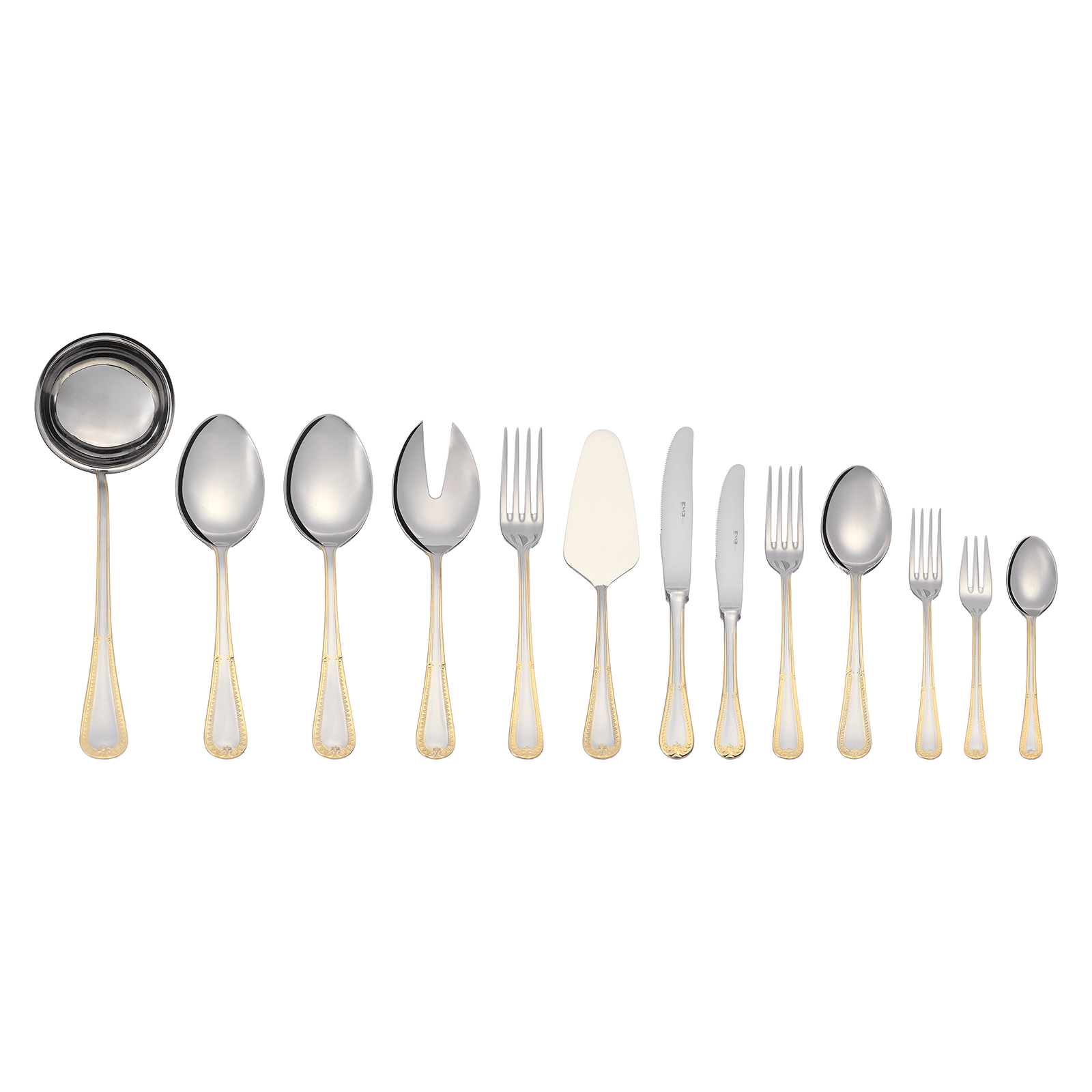 EME - Firenze Cutlery Set 90 Pcs S S 18/10 Sandblasted with Gold