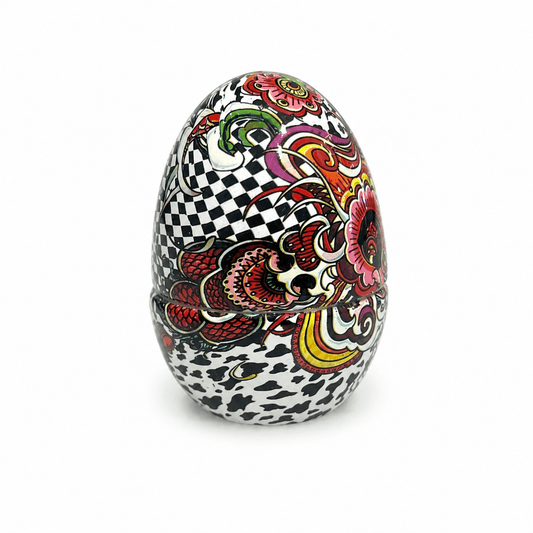 Ardor - Modern Colorful Egg - H 7.5 cm - Gold