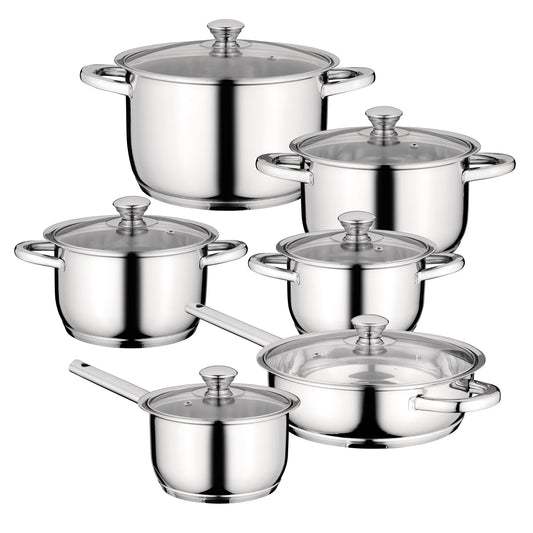 BergHOFF - Essentials - Cookware set Gourmet - 12 Pieces - Silver