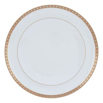 Falkenporzellan - Dinner Set 112 Pieces - Orange & Gold & Blue - Porcelain - 13000115