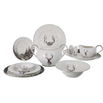 Falkenporzellan - Dinnerset 59 Pcs - Porcelain
