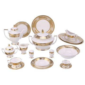 Paragon - Dinner Set 62 Pieces - Gold - Bone China