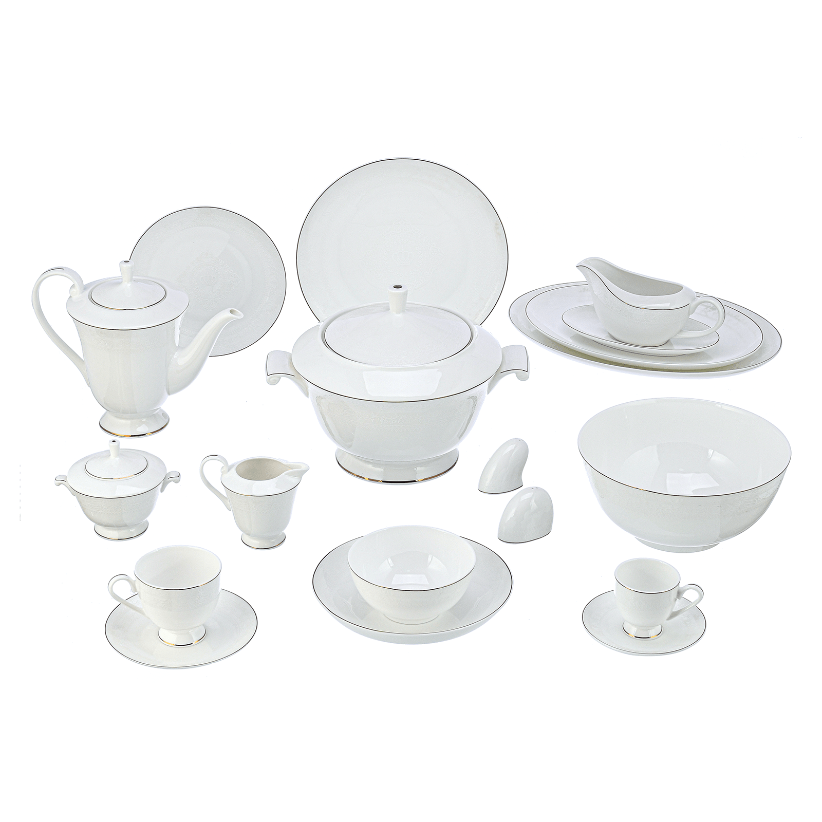 Paragon - Dinner Set 62 Pieces - Gold - Bone China