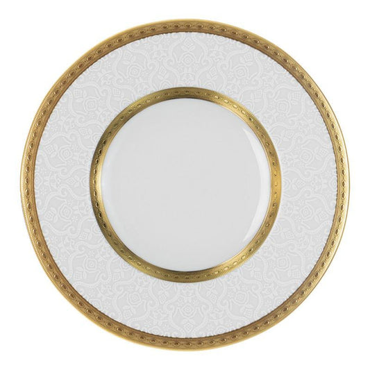 Falkenporzellan - Diamond Dinner Set 59 Pieces - White & Gold - Porcelain