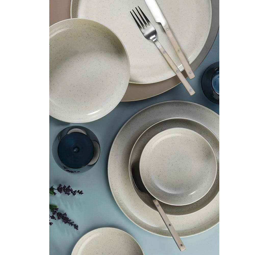 Kutahya -Daily-use Dinner Set 24 Pieces - Porcelain - Beige