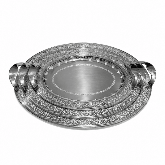 Elegant Gioel - Teresa Tray Set - Silver