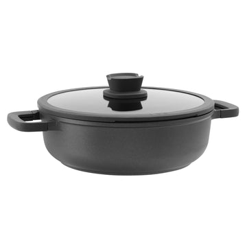 BergHOFF - Leo - Covered 2 - handle sauté pan non-stick Stone - 28cm - Cast Aluminum