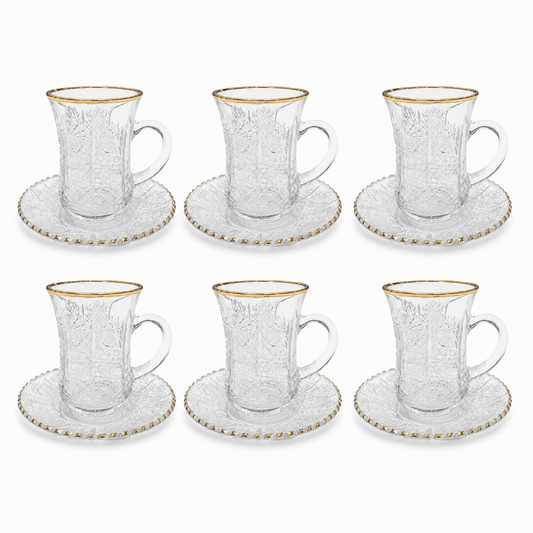 Bohemia Crystal - Istikanna Set - 145 ml -Gold