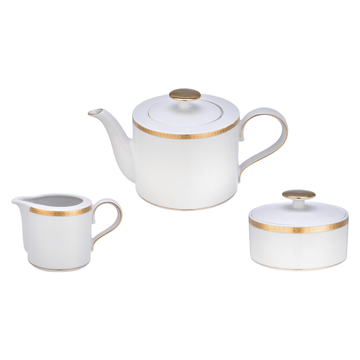 Falkenporzellan - Coffee Set 3 Pieces - Gold - Porcelain - 1600068