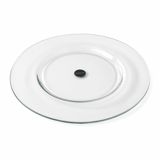 ArdaCam - Atlas Round Plate - 33cm - Clear - Glass