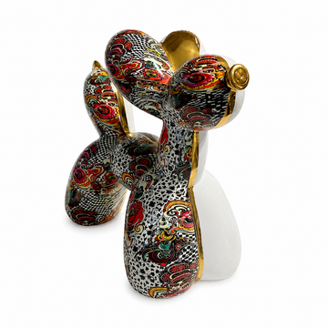 Ardor - Big Modern Colorful Dog - H 22 cm - Gold