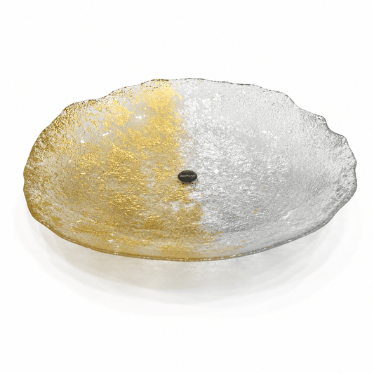 ArdaCam - Moon Plate - 43 cm - Gold & Silver - Glass