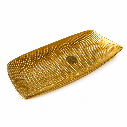 ArdaCam - Glow Rectangular Plate - 30x12.5cm - Gold - Glass