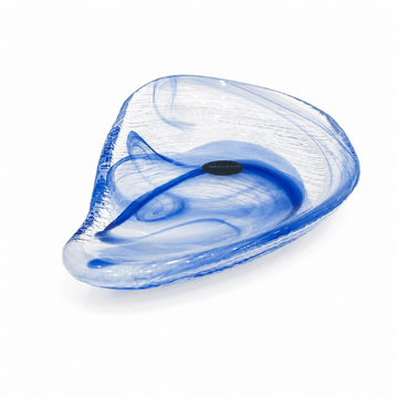 ArdaCam - Auster Organic Shaped Platter - 33x18cm - Blue - Glass