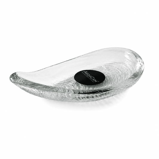ArdaCam - Auster Organic Shaped Plate - 13x7cm - Clear - Glass