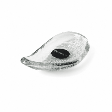 ArdaCam - Auster Organic Shaped Plate - 13x7cm - Clear - Glass