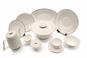 Bone Pearl - Dinner Set 60 Pcs - Gold