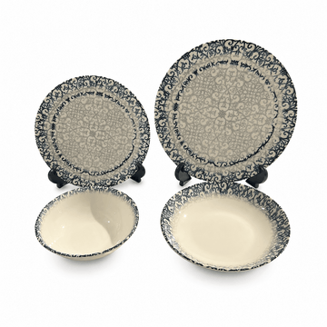 Tulu - Karma Daily Use Dinner Set 24 Pcs - Blue