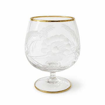 Bohemia Crystal - Brandy Glass Set 6 Pcs - 250 ml - Gold