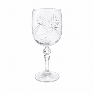 Bohemia Crystal - Goblet Glass Set 6 Pcs- 220 ml - Clear
