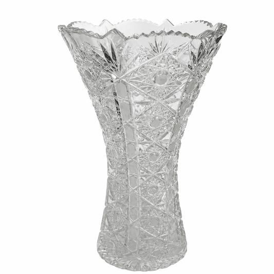 Bohemia Crystal - Hand Cut Vase 30.5 cm - Clear