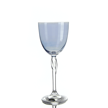 Bohemia Crystal - Flair Goblet Glass Set 6 Pcs 250ml - Blue