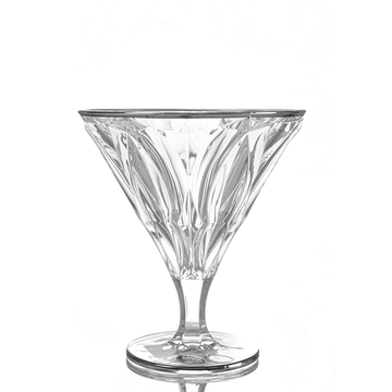 Bohemia Crystal - Jelly Set 6 Pcs Silver Rim - 300ml