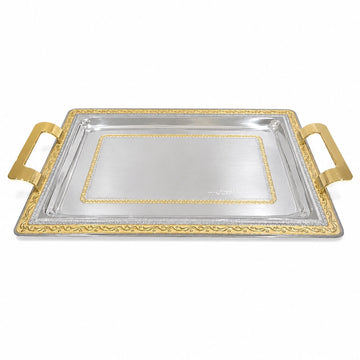 Elegant Gioiel - Tray Set 3 Pcs - Stainless Steel - Gold