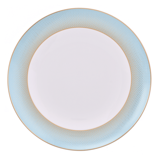 Falkenporzellan - Dinner Set 59 Pieces - Blue & Gold - Porcelain
