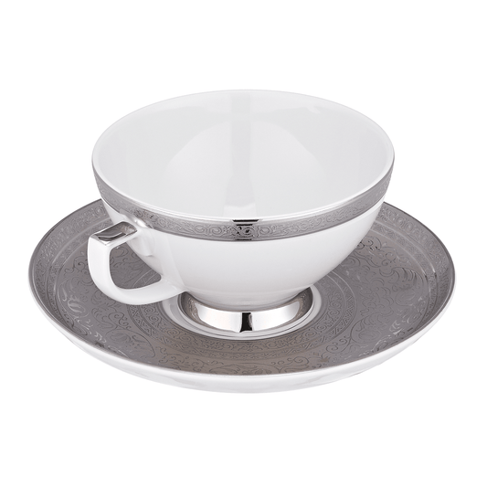Falkenporzellan - Tea Set 6 Pieces - Silver - Porcelain