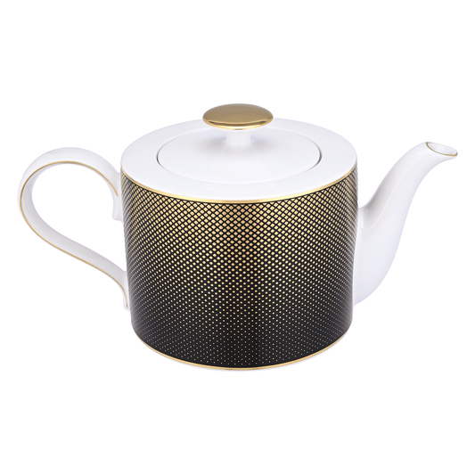 Falkenporzellan - Rio Coffee Set 3 Pieces - Porcelain - Black & Gold