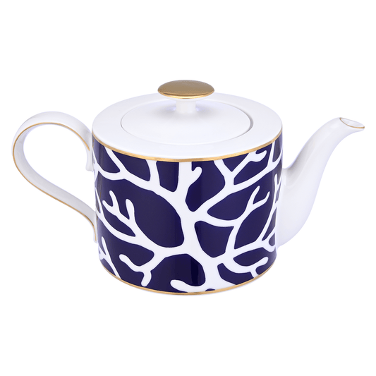 Falkenporzellan - Corallo Coffee Set 3 Pieces - Porcelain - Blue & Gold