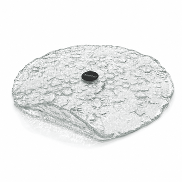 ArdaCam - Round Hammered Platter - 26cm - Clear - Glass