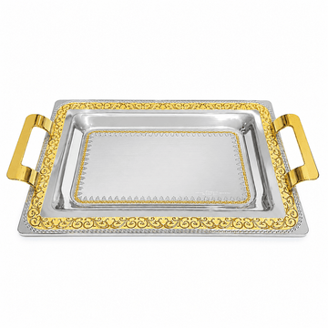 Elegant Gioiel - Adely Tray Set - Gold - Stainless Steel 18/10
