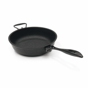 Anna Cavalli - Black Deep Pan with 2 Carbon Handles - 24cm -  Die Cast Aluminum